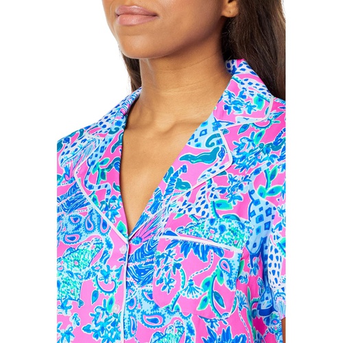  Lilly Pulitzer PJ Woven Short Sleeve Top
