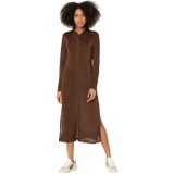 line and dot Camilla Button Front Knit Ribbed Shirtdress
