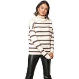 line and dot Striped Sweater
