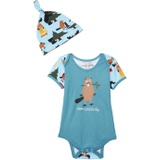 Little Blue House by Hatley Kids Life In The Wild Bodysuit with Hat (Infant)