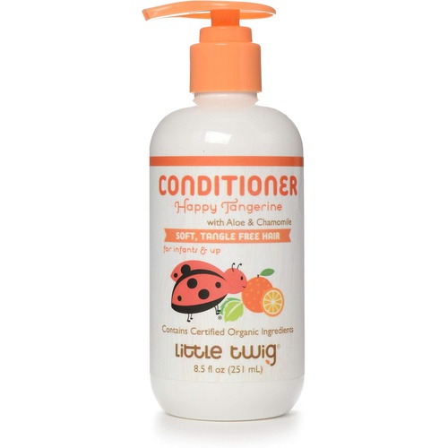  Little Twig All Natural, Hypoallergenic Conditioning Detangler with an Organic Blend of Tangerine, Lemon, and Rosemary, Happy Tangerine Scent, 8.5 Fluid Oz