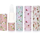 Live Green 4 Pc Lip Balm Collection, Lip Softening Gift Set (Mint, Berry, Rose and Vanilla)