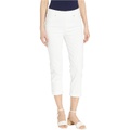 Liverpool Chloe Pull-On Crop Rolled Cuff in Bright White