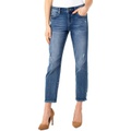 Liverpool Crop Straight Jeans in Kennedy