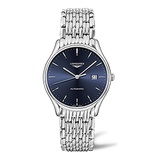 Longines Lyre Automatic Watch Blue dial Steel Bracelet 40 mm L49614926