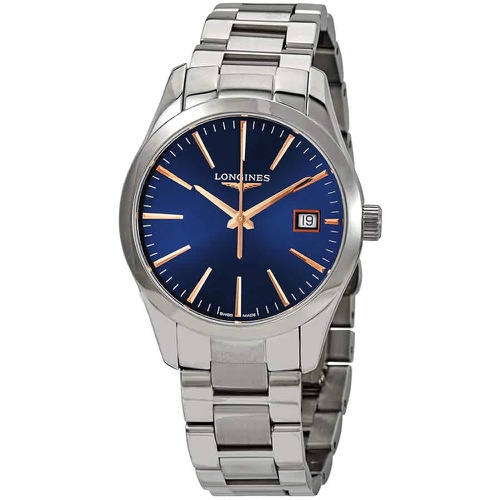  Longines Conquest Classic 34MM Blue DIAL Stainless Steel