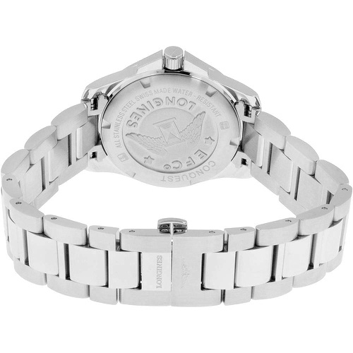  Longines Womens Swiss Conquest Diamond Accent Stainless Steel Bracelet Watch 34mm L33774876