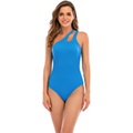 Lucky Brand Always Yours Pucker Asymmetrical One-Piece