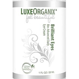 LuxeOrganix Organic Eye Cream Dark Circles Anti-Aging Moisturizer With Natural Retinol Alternative & Matrixyl. Brightening Treatment Reduces Puffiness, Under Eye Bags, Wrinkles, Fine Lines. Lu