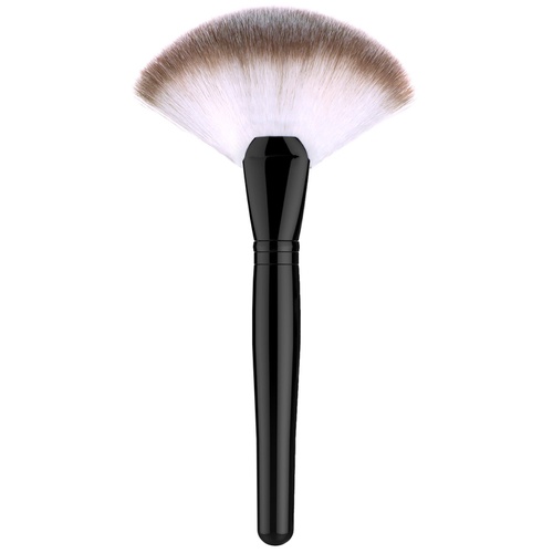  Fan Makeup Brush, Luxspire Professional Highlighting Make Up Brush Blush Bronzer Cheekbones Brush, Single Large Soft & Dense Face Bulsh Powder Foundation Brushes Make Up Tool, Blac