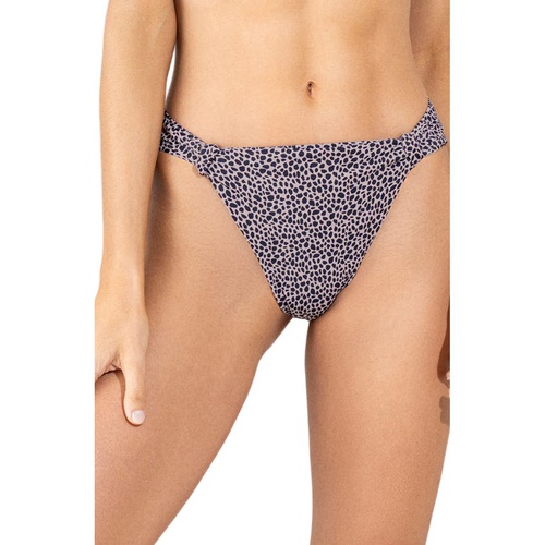  Maaji Cheetah Dakota Reversible Side Tab Bikini Bottoms_PINK