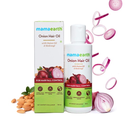  Mamaearth Onion Oil for Hair Growth & Hair Fall Control with Redensyl 150ml