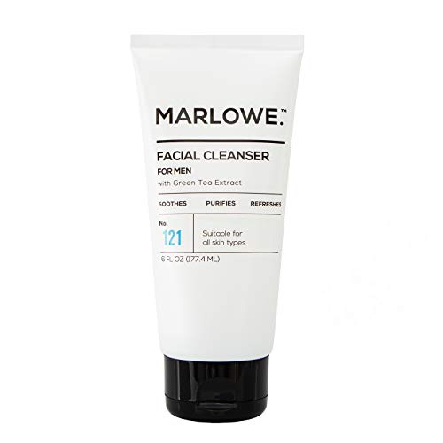  MARLOWE. M BLEND MARLOWE. No. 121 Facial Cleanser for Men 6oz | Daily Face Wash with Natural Extracts & Antioxidants | Soothes, Purifies, Refreshes | Thick Lather, No More Dry