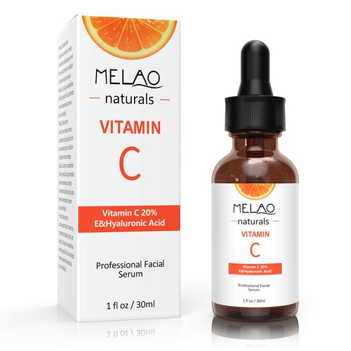  MELAO Vitamin C Hyaluronic Acid Shrink Pore Face Serum Moisturizing Essence Anti-Aging Anti-Oxidant Dry Skin Care