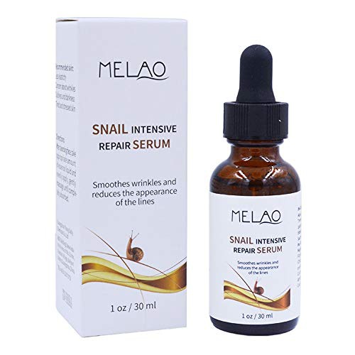  MELAO Snail Face Moisturizing Serum Skin Care Anti-wrinkle Firming Essence for Anti-aging Soothing Skin Enhancing Skin Elasticity Improving Complexion