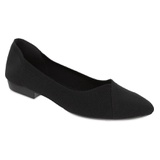 MIA Jennette Pointed Toe Flat_BLACK FLY