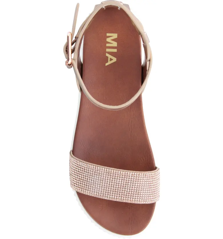 MIA MIA Lunna Platform Ankle Strap Sandal_ROSE GOLD