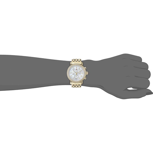  MICHELE Womens MWW03M000141 CSX-36 Analog Display Swiss Quartz Gold Watch