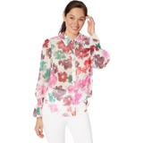MILLY Lacey Watercolor Blouse