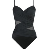 Miraclesuit Mystify Solid Underwire One-Piece Swimsuit_BLACK