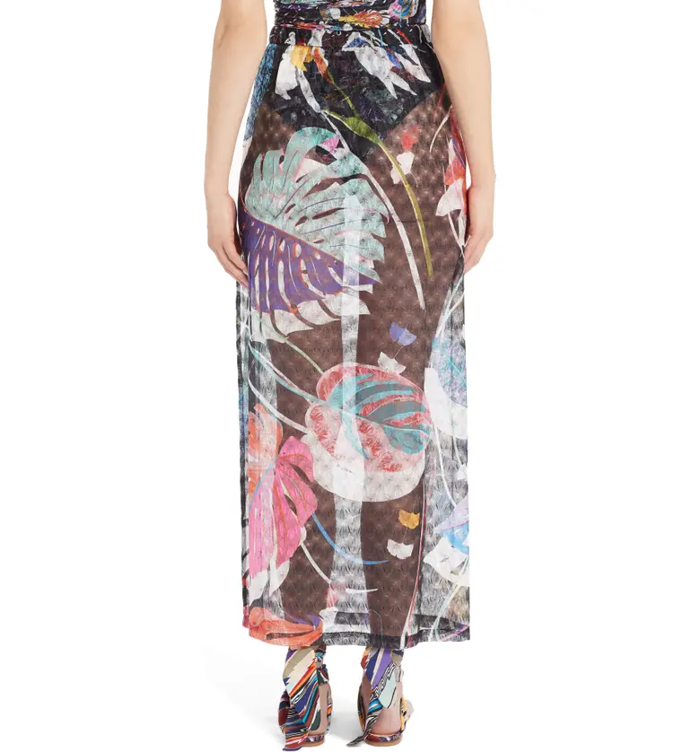  Missoni Floral Cover-Up Skirt_MONSTERA NERA