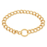 Monica Vinader Groove Curb Chain Bracelet_18CT GOLD VERMEIL