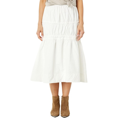  MOON RIVER Tie Detailed Maxi Tiered Skirt