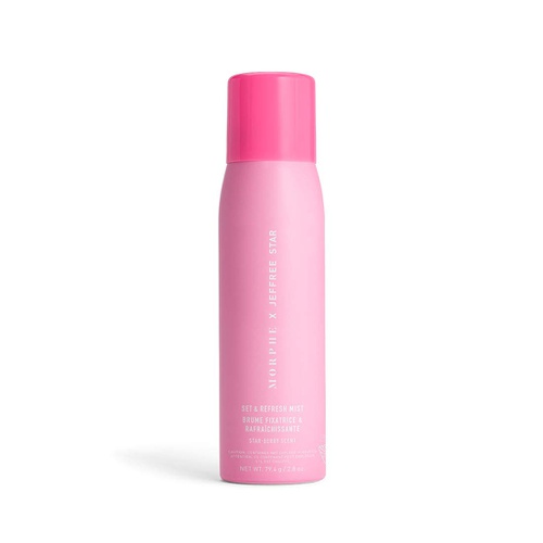  Morphe x Jeffree Star Set & Refresh Mist - Makeup Setting Spray for Dry to Normal Skin Types - Super Light and Hydrating Formula Infused with Glycerin and Vitamin E - Star-berry Sc
