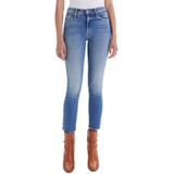 MOTHER Dazzler Fray Hem Ankle Straight Leg Jeans_RIDING THE CLIFFSIDE