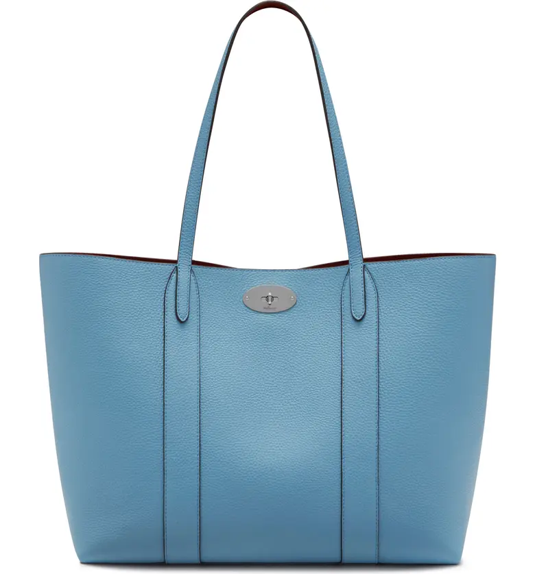 Mulberry Bayswater Leather Tote_PALE SLATE
