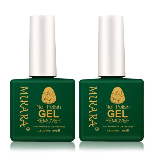  MURARA Gel Nail Polish Remover (2 Packs) - Remove Gel Nail Polish Within 2-3 Minutes - Quick & Easy Polish Remover - No Need For Foil, Soaking Or Wrapping