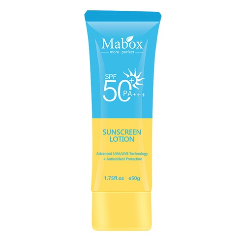  Mabox Skin Dry Touch Sunscreen Broad Spectrum SPF 50, Oil Free Face Sunscreen, Non-Greasy Sunscreen Lotion