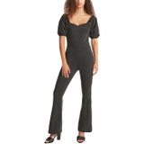 Madden Girl Puff Sleeve Jumpsuit Flare