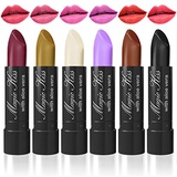 Pack of 6 Magic Kiss Color Changing Aloe Vera Lipstick Set Made in USA (Colors of Aloha 2)