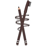 Maitys 2 Packs Eyebrow Pencils with Soft Brush 2-in-1 Long-lasting Water-proof Sweat-proof Brow Pencil and Brow Brush Eyebrow Shaping and Filling Pencil Makeup Tool (Dark Brown)