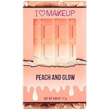 I Heart Makeup Revolution Highlighter Duo, MINI, Peach & Chocolate Duo Shimmer, Highlighter Makeup Blush for an Intense Glam Look, Peach Makeup Mini Highlighters for Peachy Glow