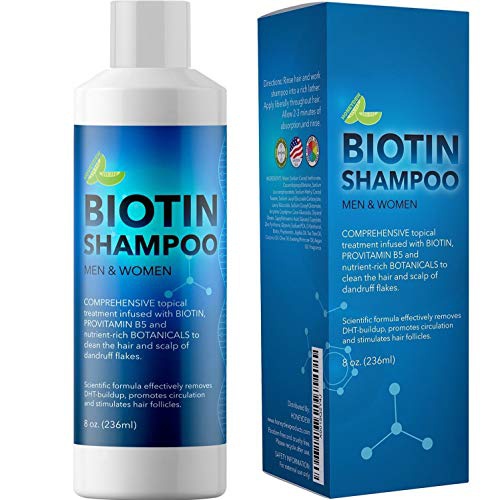  Maple Holistics Biotin Hair Shampoo for Dry Hair - Natural Biotin Shampoo for Men and Womens Hair Moisturizer - Sulfate Free Shampoo with Biotin and Moisturizing Shampoo for Dry Hair plus Keratin