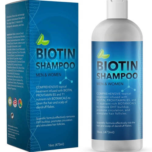  Maple Holistics Natural Biotin Shampoo for Thin Hair - Sulfate Free Shampoo for Fine Hair Care with Biotin Hair Vitamins for Thinning Hair Care - Zinc Pyrithione Shampoo Biotin Coconut Oil Dry Sca
