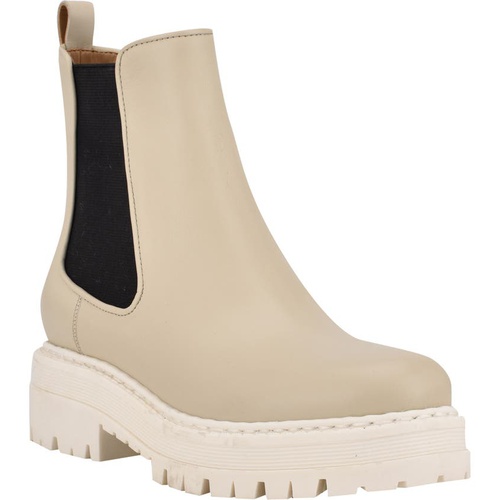 마크피셔 Marc Fisher LTD Privi Platform Chelsea Boot_CREAM/ BLACK LEATHER