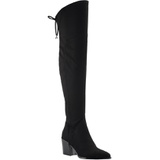 Marc Fisher LTD Comara Over the Knee Pointed Toe Boot_BLACK STRETCH SUEDE