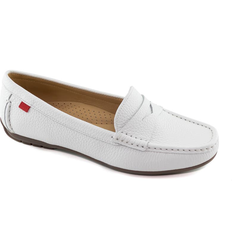 Marc Joseph New York Carrol Street Penny Loafer_WHITE GRAINY TUMBLED LEATHER