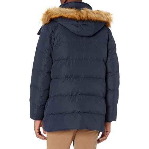  Marc New York by Andrew Marc Mens Conway Hooded Matte Shell Parka Jacket with Removable Faux Fur