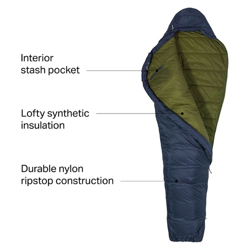마모트 Marmot Ultra Elite 30 Sleeping Bag: 30F Synthetic - Hike & Camp