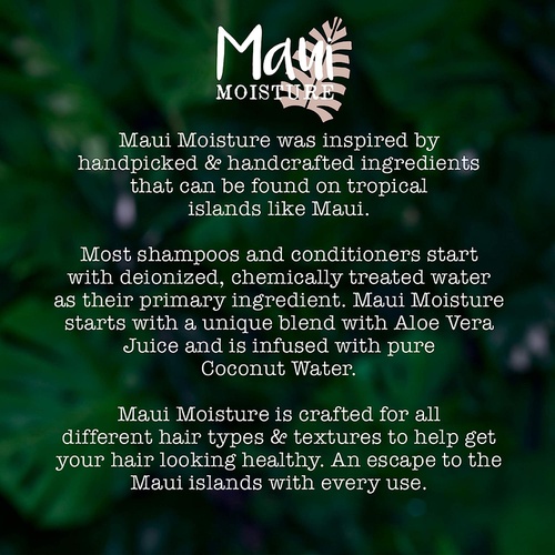  Maui Moisture Lightweight Hydration + Hibiscus Water Shampoo, 13 Fl. Oz (Pack of 1)
