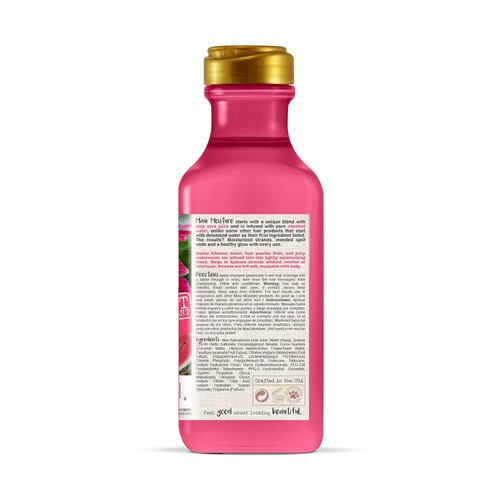  Maui Moisture Lightweight Hydration + Hibiscus Water Shampoo, 13 Fl. Oz (Pack of 1)