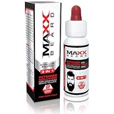 Maxx Beard -#1 Beard Growth Solution, Natural Solution for Maximum Beard Volume-2 Month Supply