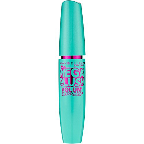  Maybelline New York Volume Express Mega Plush Washable Mascara, Very Black, 0.3 Fluid Ounce