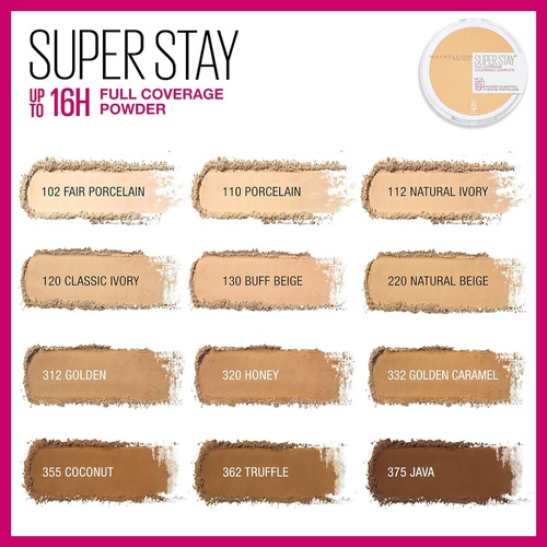  Maybelline New York Super Stay Full Coverage Powder Foundation Makeup , 220 NATURAL BEIGE