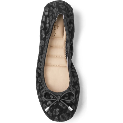 미투 Me Too Halle 2.0 Ballet Flat_BLACK FOIL PRINT LEOPARD