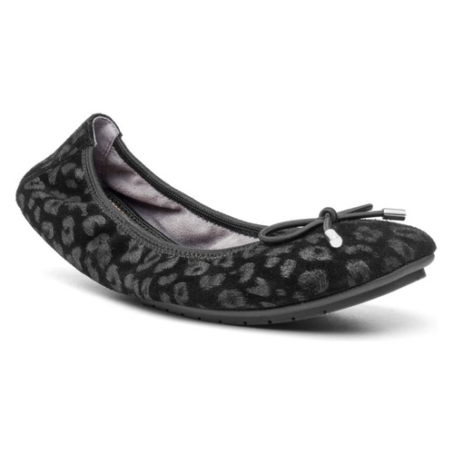 미투 Me Too Halle 2.0 Ballet Flat_BLACK FOIL PRINT LEOPARD